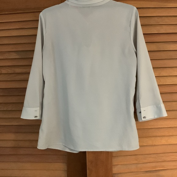 Ann Taylor Scandal collection blouse, grey - Picture 5 of 7